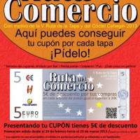 Los comercios regalan cupones descuento de 5 euros para comprar durante la Ruta de la Tapa